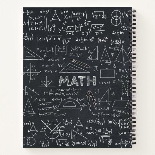 Carnet Formules Math Chalkboard (Dos)