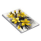 Carnet Forsythia - Fleurs aquarelle (Côté Droit)