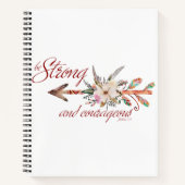 Carnet Fort et courageux (Devant)