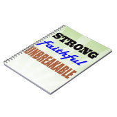 Carnet Fort Fidèle Indestructible (Côté gauche)