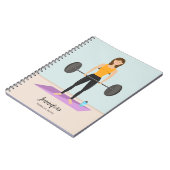 Carnet Forte forme d'entraînement de la fille Dessin (Côté gauche)