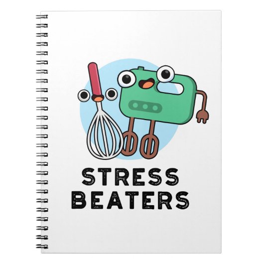 Carnet Fouet de cuisson drôle pour Battre le Stress Pun (Devant)