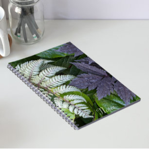 Carnet Fougère Japonaise Peinte et Floral Foliacé