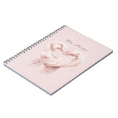 Carnet Foulard Cœur Chaud Rose Pâle (Côté gauche)
