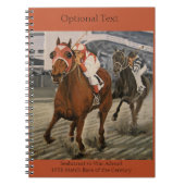 Carnet Foule enchantée par le magnifique cheval en course (Devant)