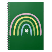 Carnet Four Leaf Clover Rainbow St Patrick's Day (Devant)
