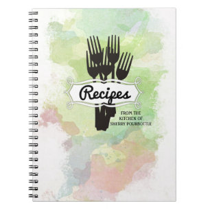 Carnet Fourks aquarelle chef cuisine de restauration