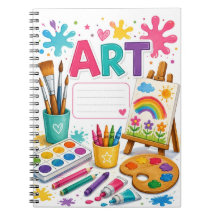 Fournitures d'art colorées et toile de fond arc-en