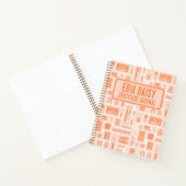 Carnet Fournitures d'art mignonne Motif Peach Orange Mono (Intérieur)