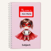 Carnet Fournitures de papeterie pour filles et garçons su (Recto)