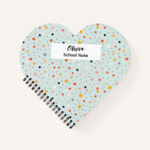 Carnet Fournitures de rentrée scolaire Colorful Dot