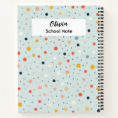 Carnet Fournitures de rentrée scolaire Point Coloré  (Dos)