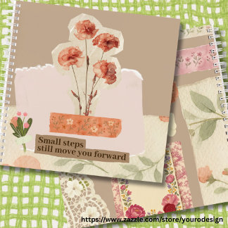 Carnet Fournitures de scrapbooking tendance mignonnes flo