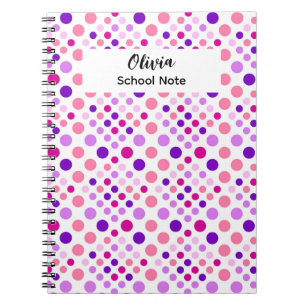 Carnet Fournitures scolaires Colorful Dot Back to School