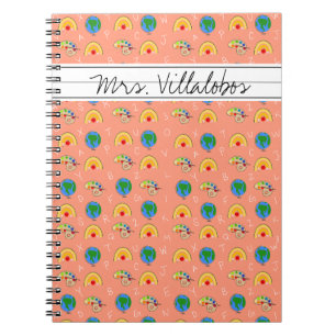 Carnet Fournitures scolaires de corail et l'alphabet