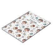 Carnet Fournitures scolaires de l'espace de dessin animé (Côté gauche)