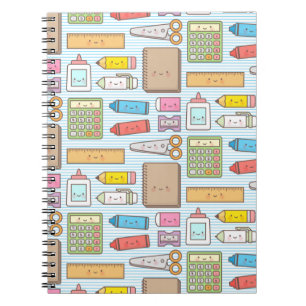 Carnet Fournitures Scolaires Kawaii pour Filles