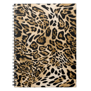 Carnet Fourrure de léopard d'Afrique : Texture d'animal s
