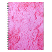 Carnet Fourrure rose de Faux (Devant)