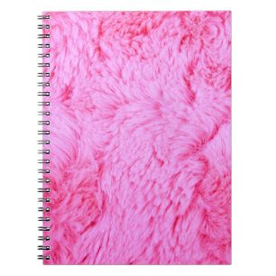 Carnet Fourrure rose de Faux