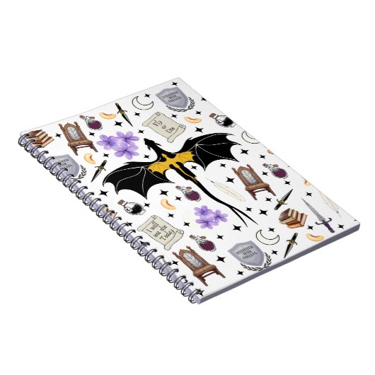 Carnet Fourth Wing Romantasy Book Lover Notepad (Côté Droit)