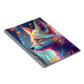 Carnet Fox Animal Portrait Peinture Dark Caractère Spirit (Côté Droit)