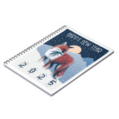 Carnet Fox Dans La Neige | Bonne année 2025 (Côté gauche)