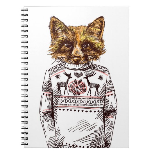 Carnet Fox habillé rusé (Devant)