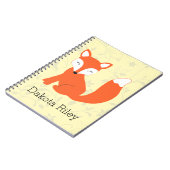Carnet Fox mignon de bébé de région boisée (Côté gauche)