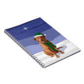 Carnet Fox Red Labrador Retriever Chien de Noël (Côté Droit)