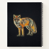 Carnet Fox sur Starry Black Arrière - plan Sketch Book (Dos)
