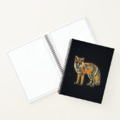 Carnet Fox sur Starry Black Arrière - plan Sketch Book (Intérieur)