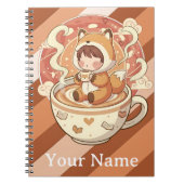 Carnet Fox's Cozy Read Study Spiral Notebook (Devant)