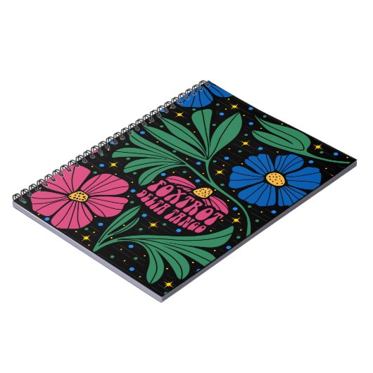 Carnet Foxtrot Delta Tango Flower Boho (Côté gauche)