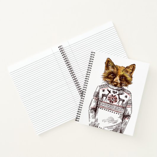 Carnet Foxy habillé Fox (Intérieur)