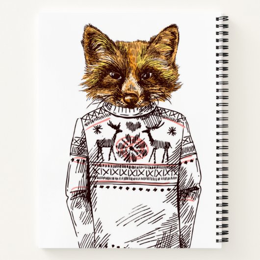 Carnet Foxy habillé Fox (Dos)