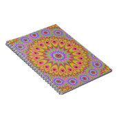 Carnet Fractal Mandala Floral Psychedelic Retro (Côté Droit)