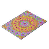 Carnet Fractal Mandala Floral Psychedelic Retro (Côté gauche)