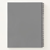 Carnet fractal noir et blanc (Dos)