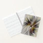 Carnet Fractale florale, Fleur Imaginaire aux couleurs de (Intérieur)