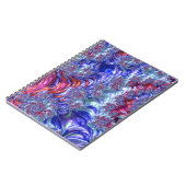 Carnet Fractale numérique abstrait coloré trippy groovy (Côté gauche)