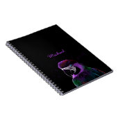 Carnet Fractale pourpre de perroquet de Digitals (Côté Droit)