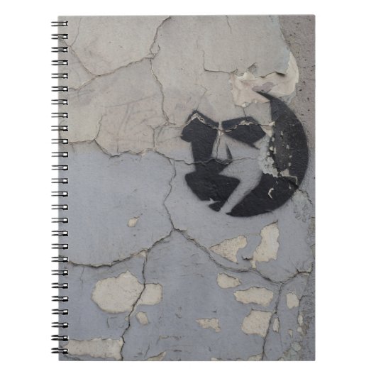 Carnet Fragment de pierre noir et blanc (Devant)