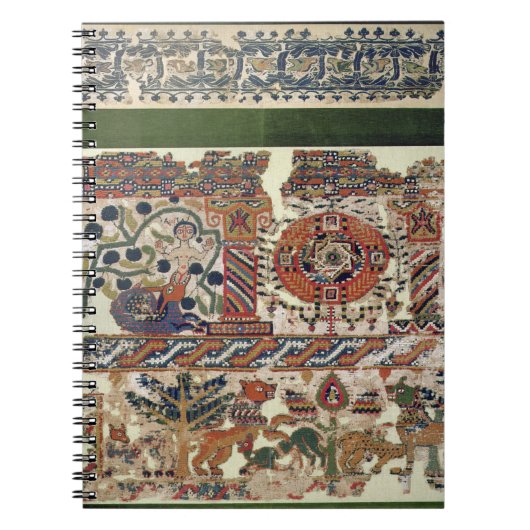 Carnet Fragment de textile dépeignant Jonas et la baleine (Devant)