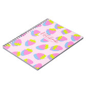 Carnet Fraise rose (Côté gauche)