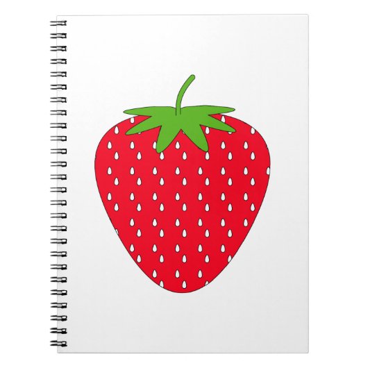 Carnet Fraise rouge (Devant)