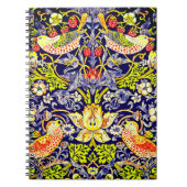Carnet Fraise Thief Oiseaux William Morris (Devant)