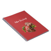 Carnet Fraises enrobées de chocolat (Côté Droit)