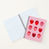 Carnet Fraises Esthétiques Roses Et Rouges Préppines (Intérieur)