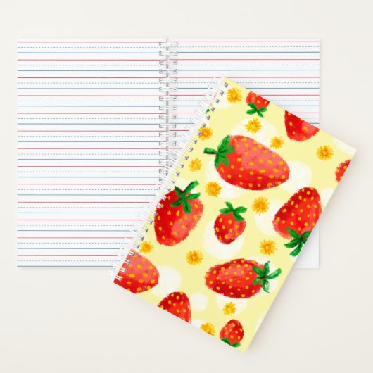 Carnet Fraises et baies éclairées (À l'intérieur)